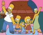 Springfield bölgesindeki evinde Simpson ailesi